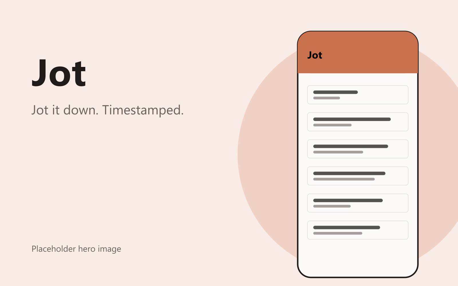 Jot on a phone